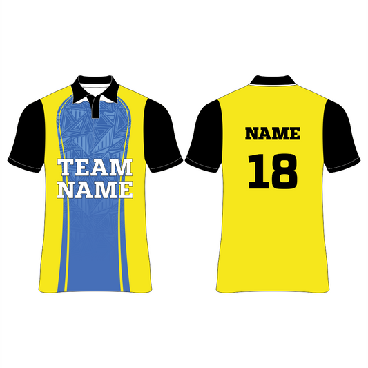 Nextprint customized yellow colour cricket jersey NP0080047