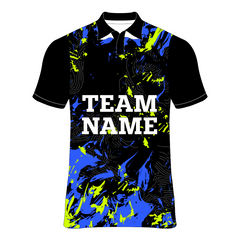 Nextprint customized royalblue polo neck jersey NP0080048