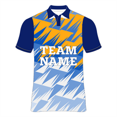 Nextprint customized white blue cricket jersey NP0080050