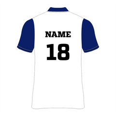 Nextprint customized white blue cricket jersey NP0080050