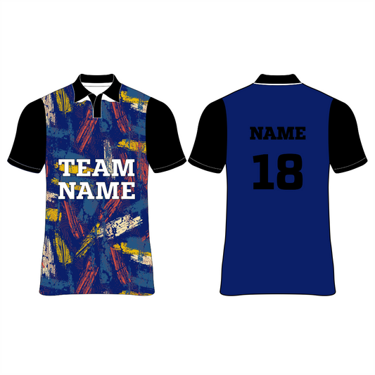 Nextprint customized royalblue cricket jersey NP008005