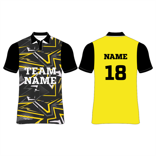 Nextprint yellow customized polo neck jersey NP0080054