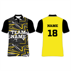 Nextprint yellow customized polo neck jersey NP0080054