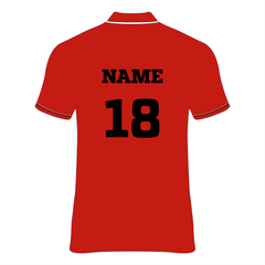 Nextprint customized red colour polo jersey NP0080058