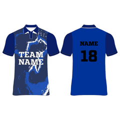 Nextprint customized royal blue design cricket jersey NP0080070