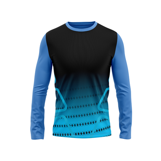 Round Neck Fullsleeve Printed Jersey Skyblue NP0050