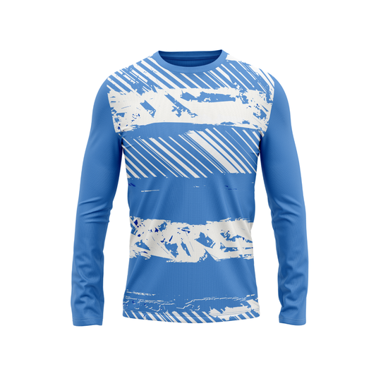 Round Neck Fullsleeve Printed Jersey Skyblue NP0052