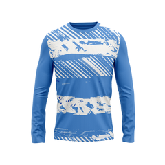 Round Neck Fullsleeve Printed Jersey Skyblue NP0052