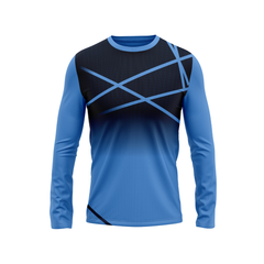 Round Neck Fullsleeve Printed Jersey Skyblue NP0054