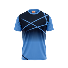 Round Neck Printed Jersey Skyblue NP0054