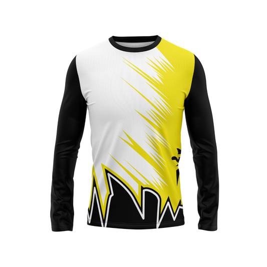 Round Neck Fullsleeve Printed Jersey White NP0059