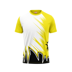 Round Neck Printed Jersey Yellow NP0059