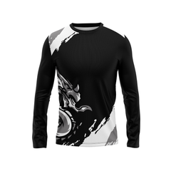 Round Neck Fullsleeve Printed Jersey White NP0063