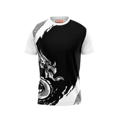 Round Neck Printed Jersey White NP0063