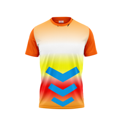 Round Neck Printed Jersey Orange NP0039