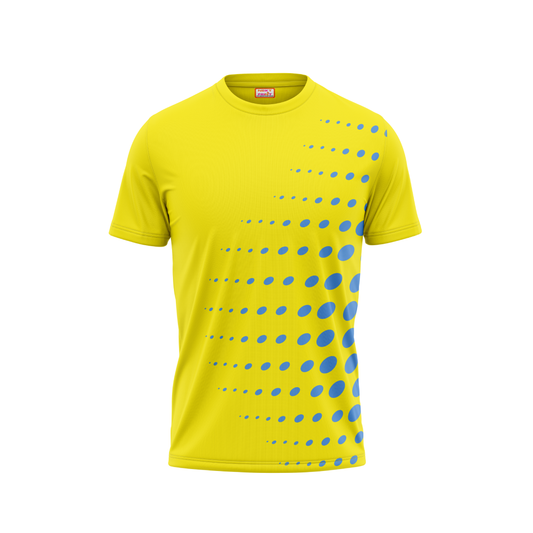 Round Neck Printed Jersey Yellow NP0077