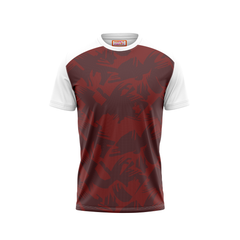 Round Neck Printed Jersey White NP007