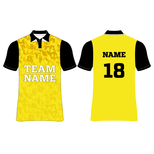 Nextprint name and number printed yellow jersey NP00800114
