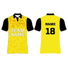 Nextprint name and number printed yellow jersey NP00800114