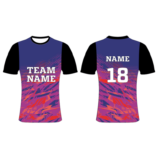 NEXT PRINT All Over Printed Customized Sublimation T-Shirt Unisex Sports Jersey Player Name & Number, Team Name And Logo.NP00800124