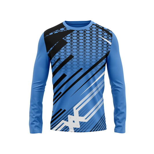 Round Neck Fullsleeve Printed Jersey Skyblue NP0085