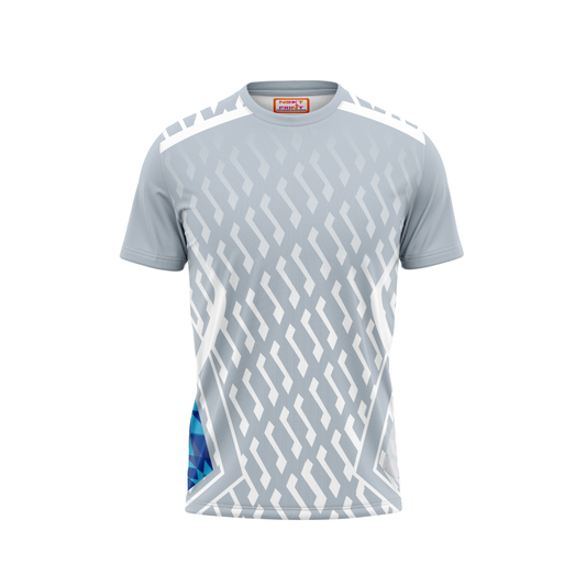 Round Neck Printed Jersey Grey NP0088