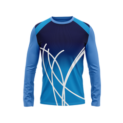 Round Neck Fullsleeve Printed Jersey Skyblue NP0090