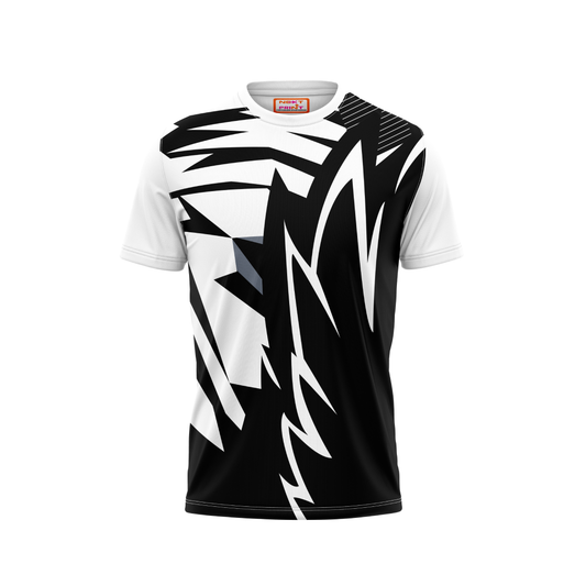 Round Neck Printed Jersey White NP0092