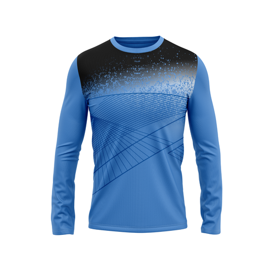 Round Neck Fullsleeve Printed Jersey Skyblue NP0098