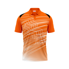 Polo Neck Printed Jersey Orange NP5000030-1 yogi