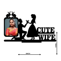 CUTE WIFE SINGLE IMAGE STAND FRAME