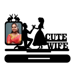 CUTE WIFE SINGLE IMAGE STAND FRAME