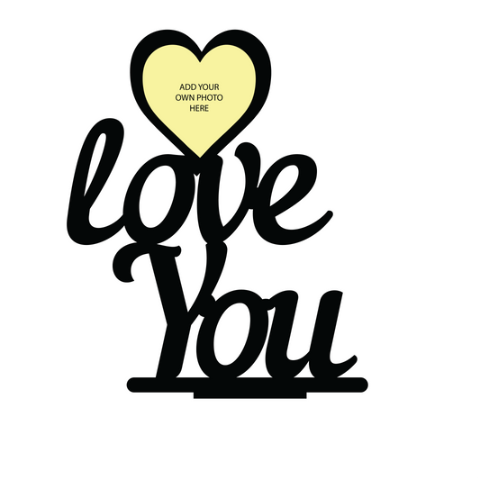 LOVE YOU SINGLE IMAGE STAND FRAME 81
