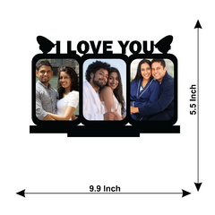 I LOVE YOU THREE IMAGES STAND FRAME