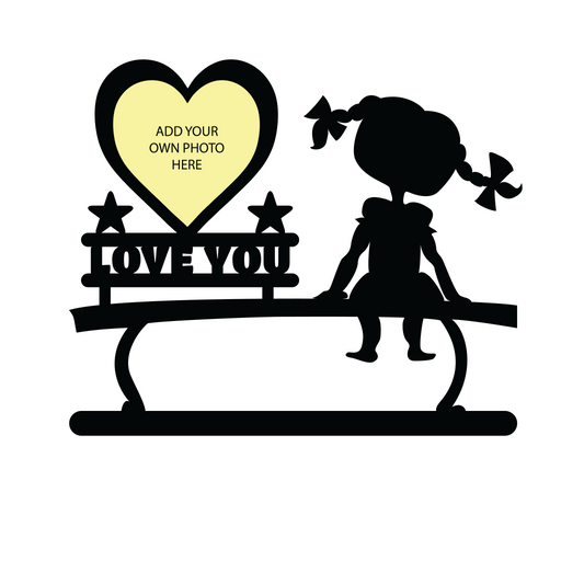 I LOVE YOU SINGLE IMAGE STAND FRAME 108