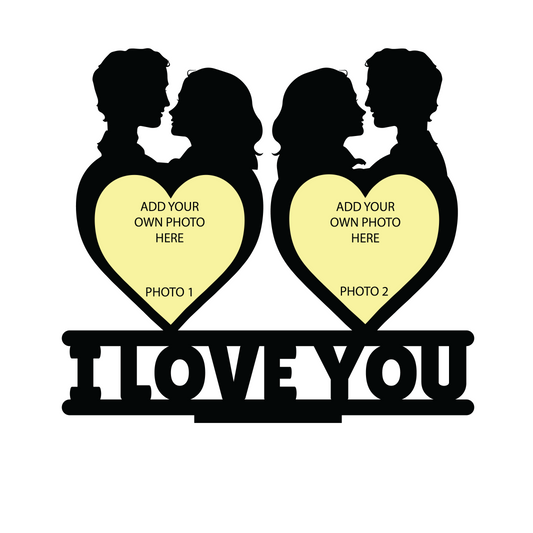 I LOVE YOU DOUBLE IMAGE STAND FRAME 131