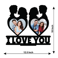 I LOVE YOU DOUBLE IMAGE STAND FRAME 131