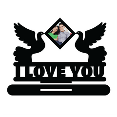 LOVE BIRDS DOUBLE IMAGE LOVE STAND FRAME 129