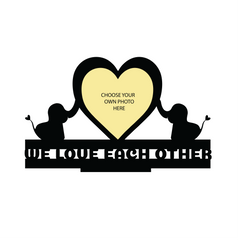 WE LOVE EACH OTHER SINGLE IMAGE LOVE STAND FRAME