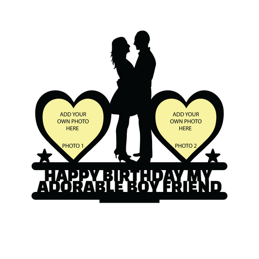 HAPPY BIRTHDAY MY ADORABLE BOY FRIEND STAND FRAME