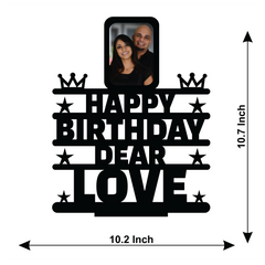 HAPPY BIRTHDAY DEAR LOVE STAND FRAME