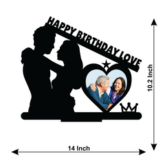 HAPPY BIRTHDAY LOVE STAND FRAME