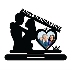 HAPPY BIRTHDAY LOVE STAND FRAME