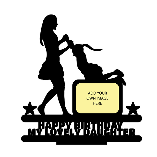 Happy Birthday My Lovely Daughter Stand Frame