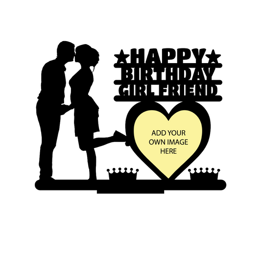 HAPPY BIRTHDAY GIRLFRIEND STAND FRAME 114