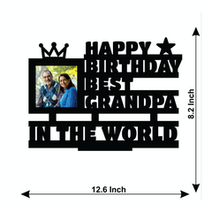 HAPPY BIRTHDAY BEST GRANDPA IN THE WORLD STAND FRAME