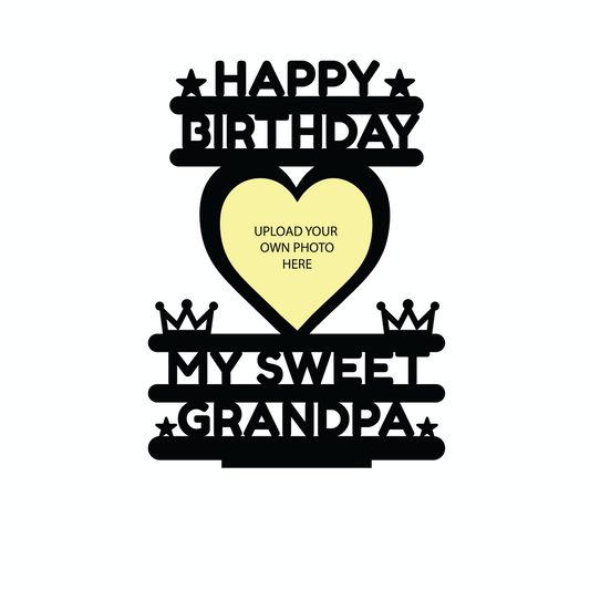 HAPPY BIRTHDAY MY SWEET GRANDPA STAND FRAME