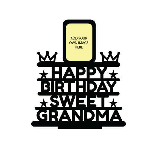 HAPPY BIRTHDAY SWEET GRANDMA STAND FRAME