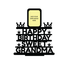 HAPPY BIRTHDAY SWEET GRANDMA STAND FRAME