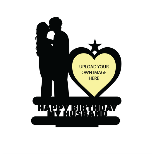 HAPPY BIRTHDAY MY HUSBAND STAND FRAME